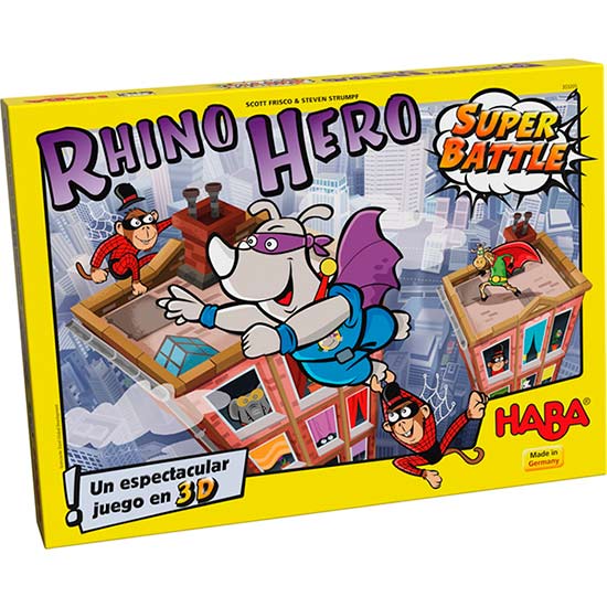 Rhino Hero Super Battle uno de los mejores juegos de mesa para niños a partir de 5 años